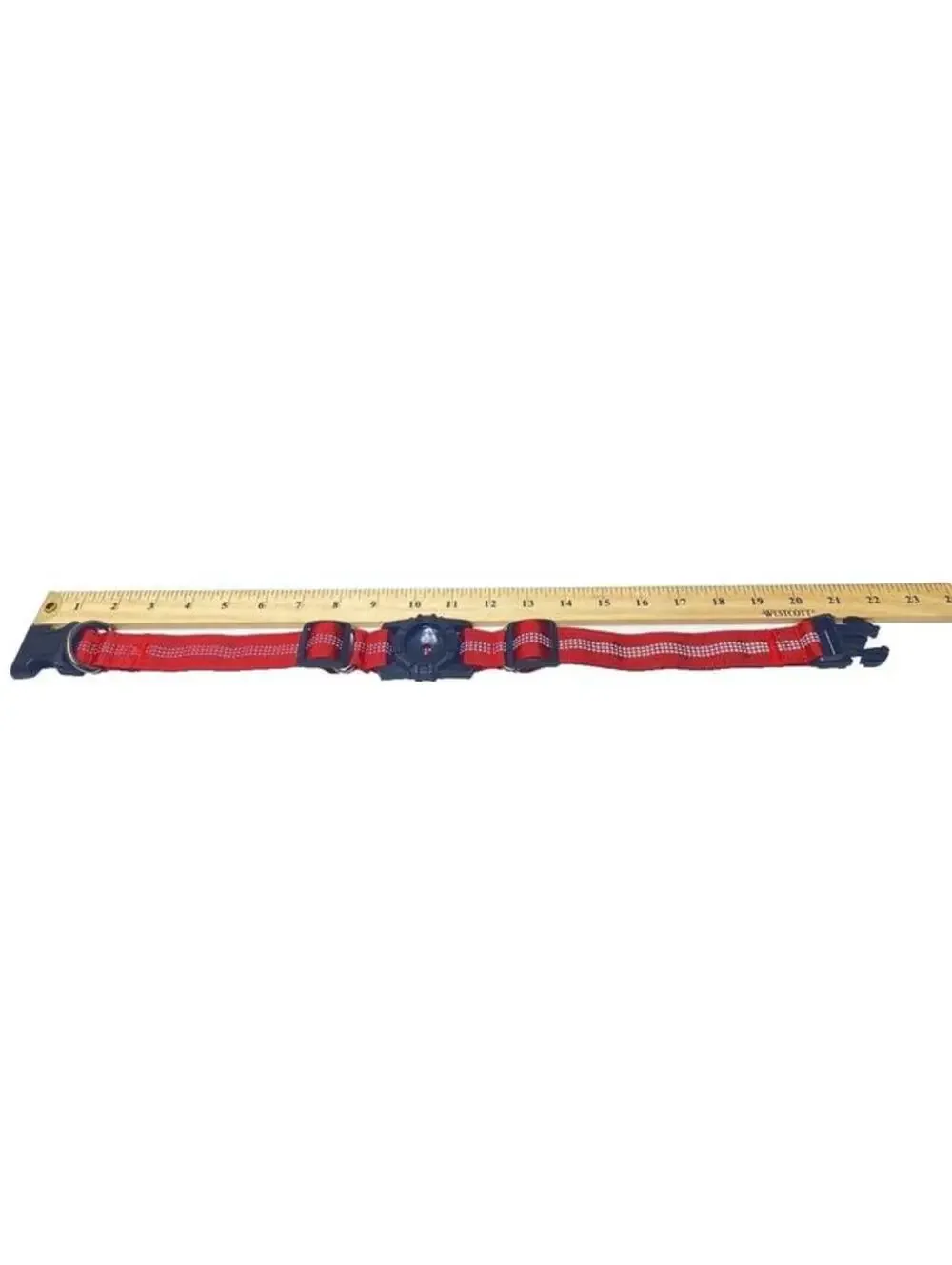 Adjustable Dog Collar for AirTag Red & Black, Brand New Pet Accessory